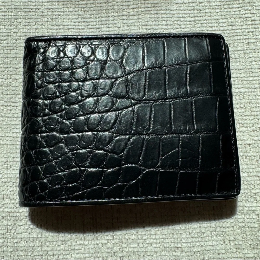 Bi-Fold Authentic Crocodile Leather Wallet 1C